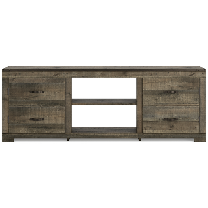 Trinell Brown LG TV Stand w/Fireplace Option