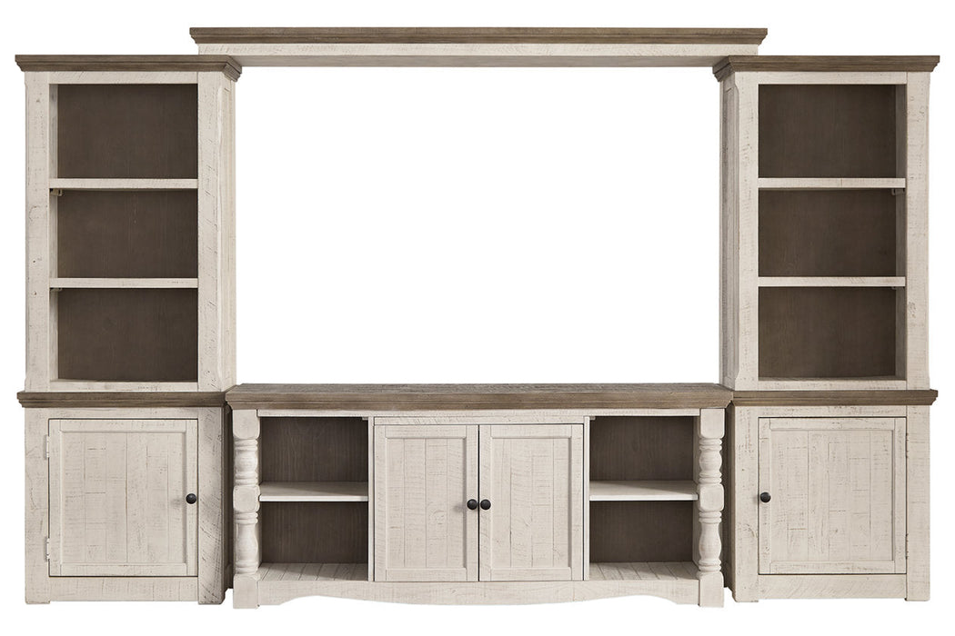 Havalance Two-tone 4-Piece Entertainment Center