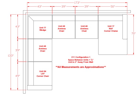 Lindyn fog 5 Piece Sectional