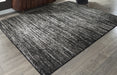 Abageal Black/White Medium Rug - R406772