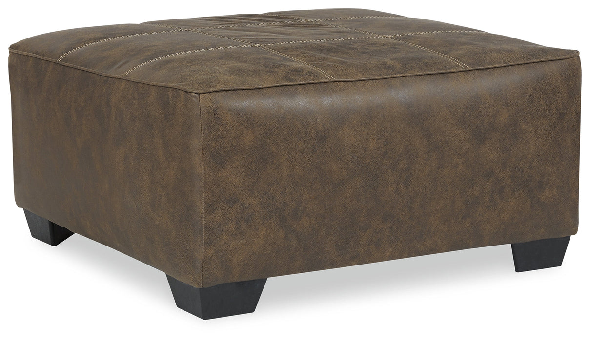 Abalone Chocolate Oversized Accent Ottoman - 9130208