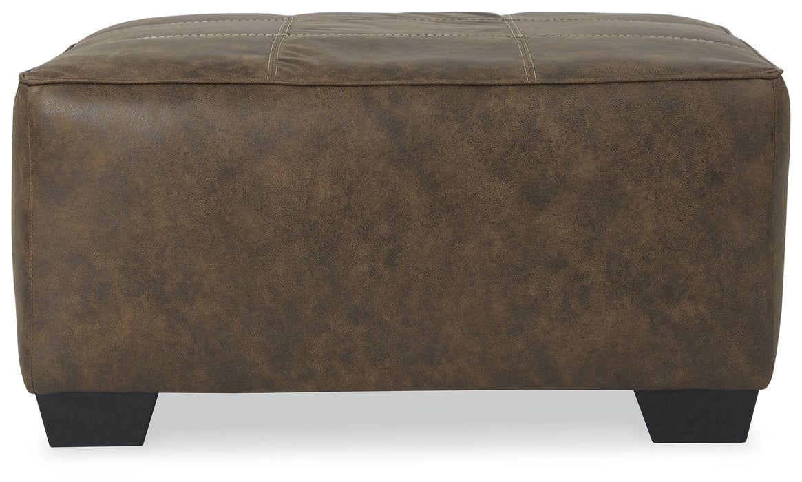 Abalone Chocolate Oversized Accent Ottoman - 9130208