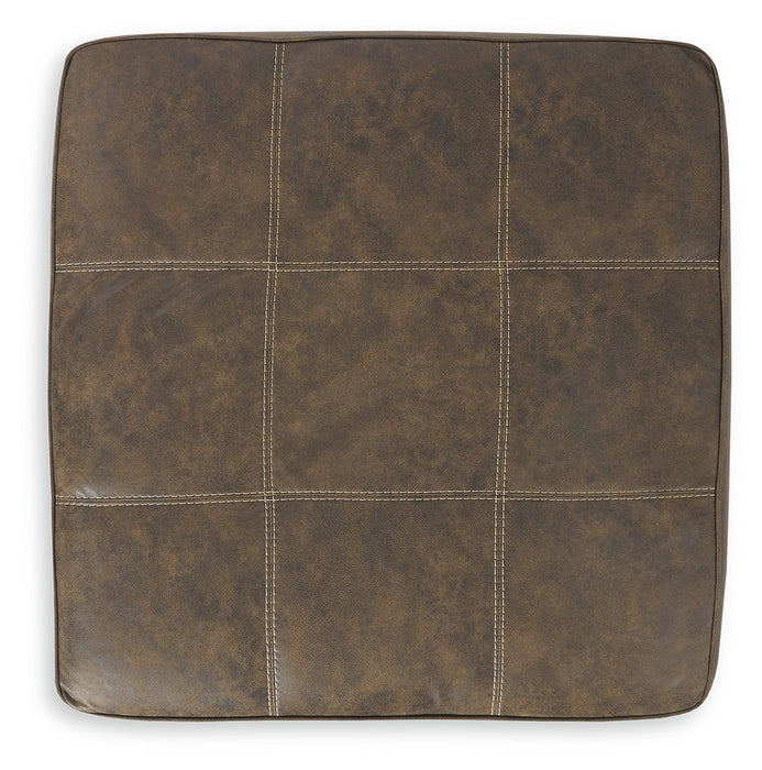 Abalone Chocolate Oversized Accent Ottoman - 9130208