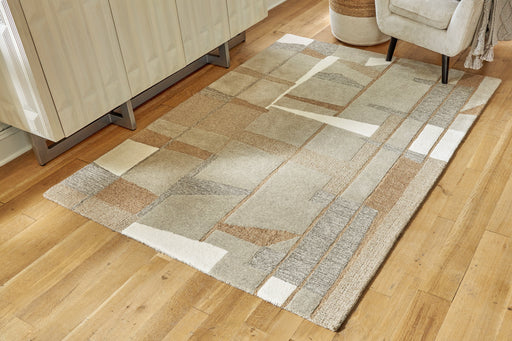 Abbotton Taupe/Gray/Caramel 5' x 7' Rug - R406332