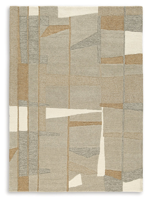 Abbotton Taupe/Gray/Caramel 5' x 7' Rug - R406332