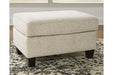 Abinger Natural Ottoman - 8390414 - Lara Furniture