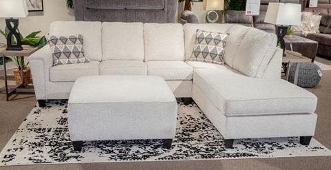 Abinger Natural RAF Sleeper Sectional - Lara Furniture