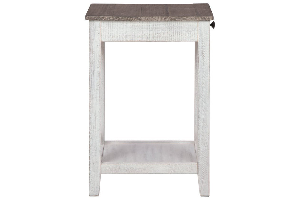 Adalane White/Gray Accent Table - A4000374 - Lara Furniture