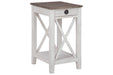 Adalane White/Gray Accent Table - A4000374 - Lara Furniture