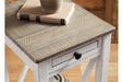 Adalane White/Gray Accent Table - A4000374 - Lara Furniture