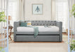 Adalie Gray Twin Daybed with Trundle - 4971 - Lara Furniture