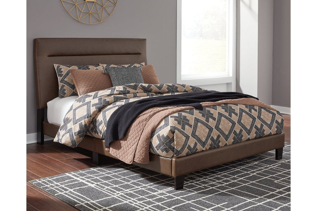 Adelloni Brown King Upholstered Bed - B080-482 - Lara Furniture