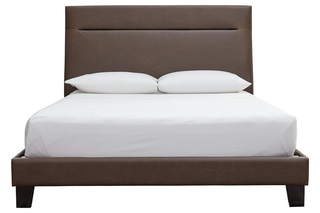 Adelloni Brown King Upholstered Bed - B080-482 - Lara Furniture