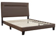 Adelloni Brown King Upholstered Bed - B080-482 - Lara Furniture