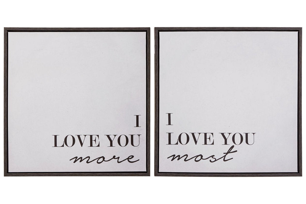 Adline Black/White Wall Art (Set of 2) - A8000297 - Lara Furniture