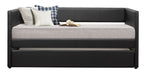 Adra Black Twin Daybed with Trundle - 4949BK - Lara Furniture