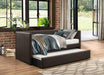 Adra Black Twin Daybed with Trundle - 4949BK - Lara Furniture