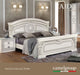 Aida Bed White W/Silver Queen - Lara Furniture