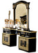 Aida Black/Gold Vanity Dresser Set - Lara Furniture