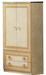 Aida Ivory 2 Door Wardrobe - i23996 - Lara Furniture