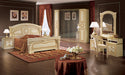 Aida Ivory Bedroom W/Gold, Camelgroup Italy Set - Lara Furniture