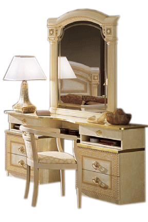 Aida Ivory Vanity Dresser Set - Lara Furniture