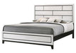 Akerson Chalk White King Panel Bed - Lara Furniture