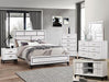 Akerson Chalk White Twin Panel Bed - Lara Furniture