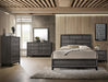 Akerson Gray King Panel Bed - Lara Furniture