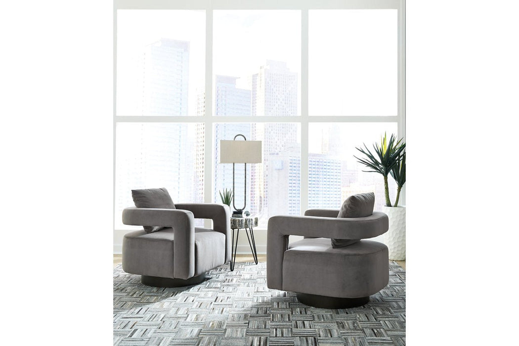 Alcoma Otter Swivel Accent Chair - A3000256 - Lara Furniture