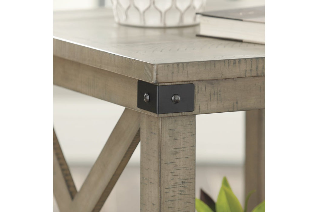 Aldwin Gray End Table - T457-3 - Lara Furniture