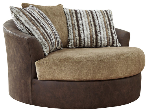 Alesbury Oversized Swivel Accent Chair - 1870421 - Lara Furniture