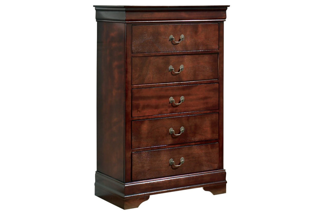 Alisdair Dark Brown Chest of Drawers - B376-46 - Lara Furniture