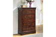 Alisdair Dark Brown Chest of Drawers - B376-46 - Lara Furniture