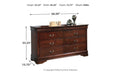 Alisdair Dark Brown Dresser - B376-31 - Lara Furniture