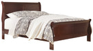 Alisdair Dark Brown King Sleigh Bed - Lara Furniture