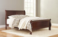 Alisdair Dark Brown Queen Sleigh Bed - Lara Furniture