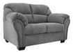 Allmaxx Pewter Loveseat - 2810535 - Lara Furniture