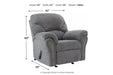 Allmaxx Pewter Recliner - 2810525 - Lara Furniture