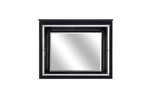 Allura Black LED Mirror - 1916BK-6 - Lara Furniture