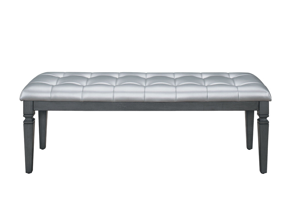 Allura Gray Bedroom Bench - 1916GY-FBH - Lara Furniture