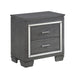 Allura Gray LED Nightstand - 1916GY-4 - Lara Furniture