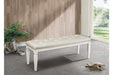 Allura White Bedroom Bench - 1916W-FBH - Lara Furniture