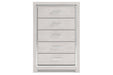 Altyra White Chest of Drawers - B2640-46 - Lara Furniture