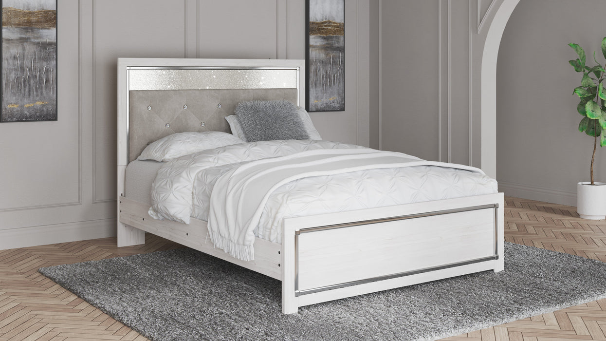 Altyra White Full Panel Bed - Lara Furniture