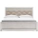 Altyra White King Panel Bed - Lara Furniture