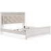 Altyra White King Panel Bed - Lara Furniture