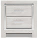 Altyra White Upholstered Bookcase LED Panel Bedroom Set - Lara Furniture