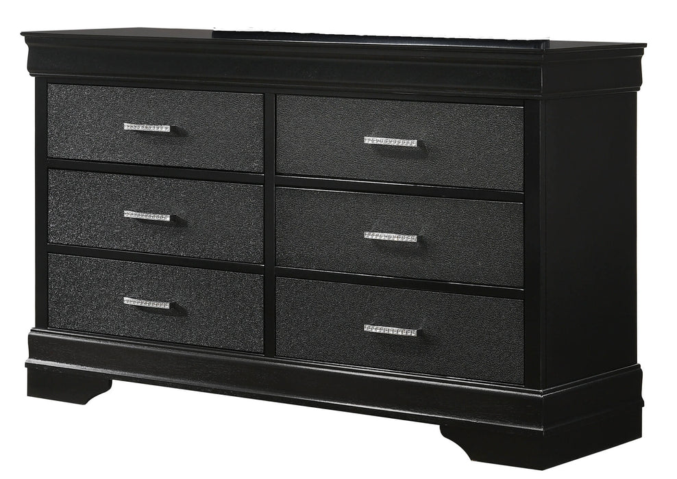 Amalia Black Dresser - B6918-1 - Lara Furniture