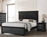 Amalia Black Full Panel Bed - Lara Furniture